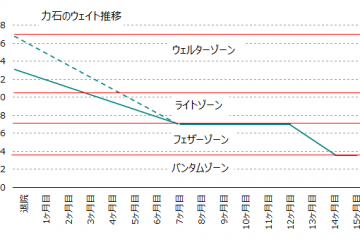 力石の減量グラフ